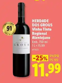 Lidl HERDADE DOS GROUS promoção