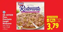 Lidl DR. OETKER Pizza Prosciutto Funghi Ristorante promoção