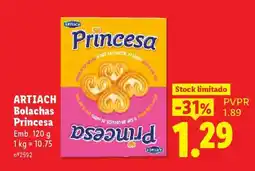 Lidl ARTIACH Bolachas Princesa promoção