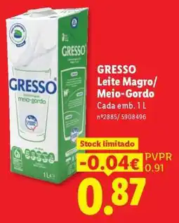 Lidl GRESSO promoção