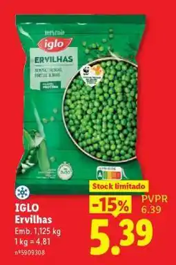 Lidl Iglo Ervilhas promoção