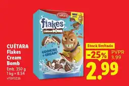 Lidl CUÉTARA Flakes Cream Bomb promoção