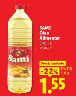 Lidl SAMI Óleo Alimentar promoção