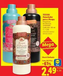 Lidl TESORI Amaciador para a Roupa promoção