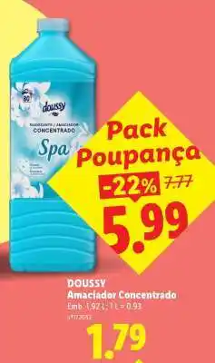 Lidl DOUSSY Amaciador Concentrado promoção