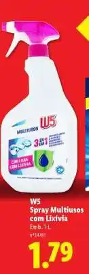 Lidl W5 Spray Multiusos com Lixívia promoção