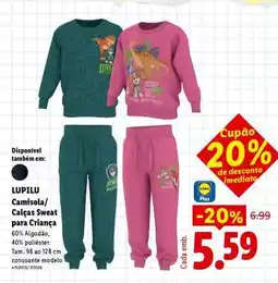 Lidl LUPILU Camisola/Calças Sweat para Criança promoção