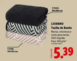 Lidl LIVARNO Toalha de Banho promoção
