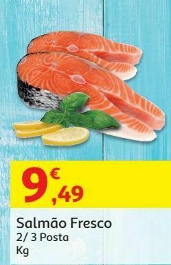 Auchan Salmao 2/3:fresco posta kg promoção