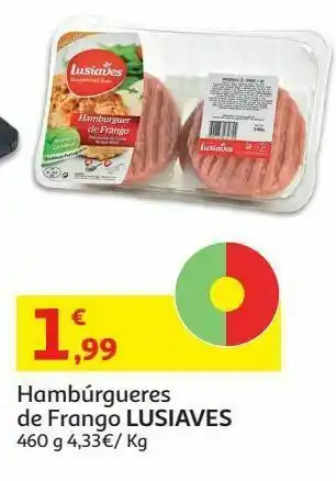 Auchan Hamburguer frango lusiaves:460 g promoção