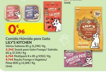 Auchan Comida húm gato lily's kitchen promoção