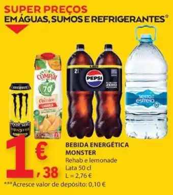 E.Leclerc Bebida energética monster promoção