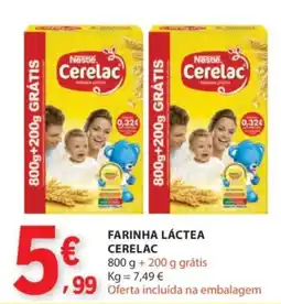 E.Leclerc Farinha láctea cerelac promoção