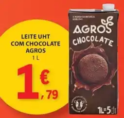 E.Leclerc Leite uht com chocolate agros promoção