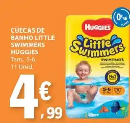 E.Leclerc Cuecas de banho little swimmers huggies promoção