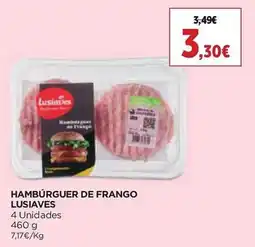 El Corte Inglés Hambúrguer de frango lusiaves promoção