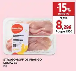 El Corte Inglés Strogonoff de frango lusiaves promoção