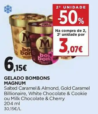 Gelado bombons magnum