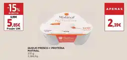 El Corte Inglés queijo fresco + proteína matinal promoção