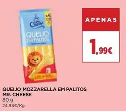 El Corte Inglés Queijo mozzarella em palitos mr. cheese promoção
