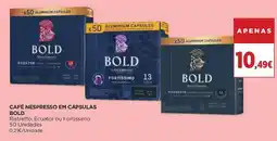 El Corte Inglés Café nespresso em cápsulas bold promoção