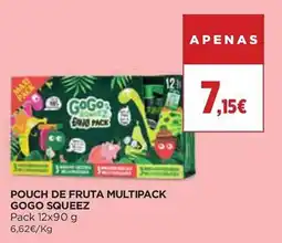 El Corte Inglés Pouch de fruta multipack gogo squeeze promoção
