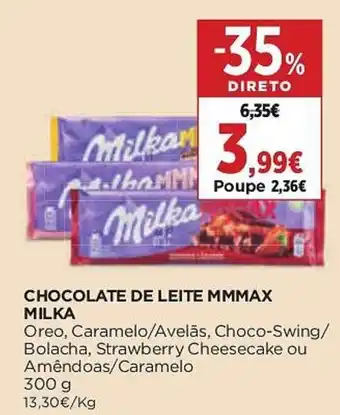 Chocolate de leite mmmax milka