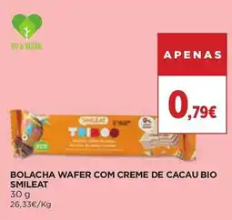El Corte Inglés Bolacha wafer com creme de cacau bio smileat promoção
