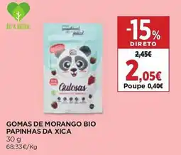 El Corte Inglés Gomas de morango bio papinhas da xica promoção
