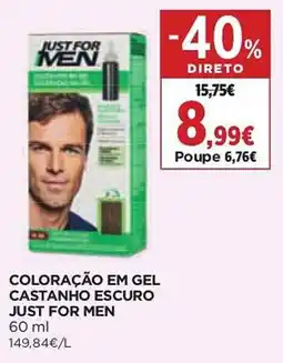 El Corte Inglés Coloração em gel castanho escuro just for men promoção