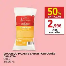 El Corte Inglés Chouriço picante sabor português damatta promoção
