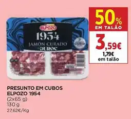 El Corte Inglés Presunto em cubos elpozo 1954 promoção