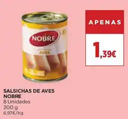 El Corte Inglés Salsichas de aves nobre promoção