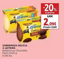 El Corte Inglés sobremesa delícia a leiteira promoção