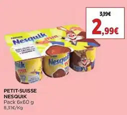 El Corte Inglés Petit-suisse nesquik promoção
