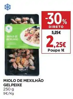 El Corte Inglés Miolo de mexilhão gelpeixe promoção