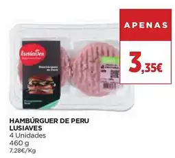 El Corte Inglés Hambúrguer de peru lusiaves promoção