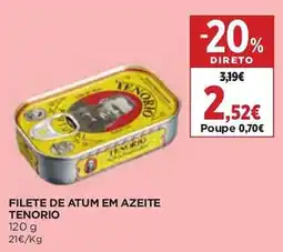 El Corte Inglés filete de atum em azeite tenorio promoção
