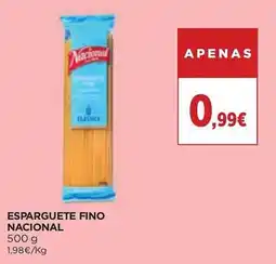 El Corte Inglés Esparguete fino nacional promoção