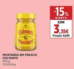 El Corte Inglés Mostarda em frasco colman's promoção