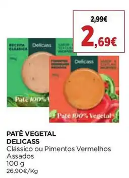 El Corte Inglés Patê vegetal delicass promoção