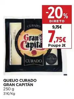 El Corte Inglés Queijo curado gran capitán promoção