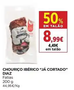 El Corte Inglés Chouriço ibérico já cortado diaz promoção