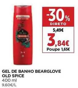 El Corte Inglés gel de banho bearglove old spice promoção