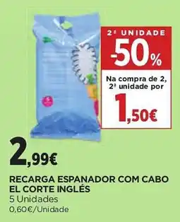 El Corte Inglés Recarga espanador com cabo el corte inglés promoção