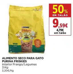 El Corte Inglés alimento seco para gato purina friskies interior frango/legumes promoção