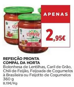 El Corte Inglés Refeição pronta compal da horta promoção