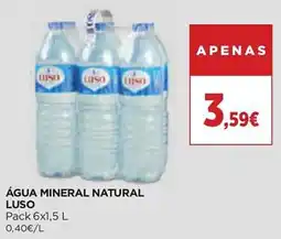 El Corte Inglés Água mineral natural luso promoção