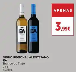 El Corte Inglés Vinho regional alentejano ea promoção