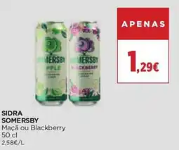 El Corte Inglés Sidra somersby maçã ou blackberry promoção